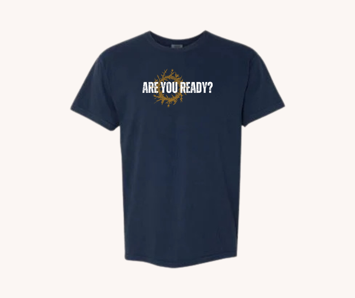 Are You Ready? Plus Size Tee Blue Hues