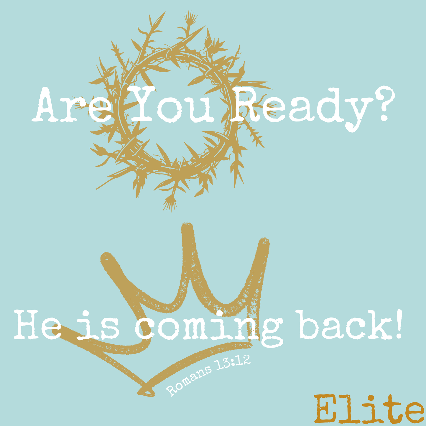 Are You Ready? Plus Size Tee Blue Hues